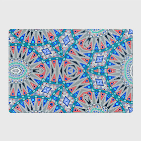 Магнитный плакат 3Х2 с принтом Серо-синий абстрактный узор  , Полимерный материал с магнитным слоем | 6 деталей размером 9*9 см | Тематика изображения на принте: абстрактный | асимметричный | креативный | молодежный | серый | синий | современный