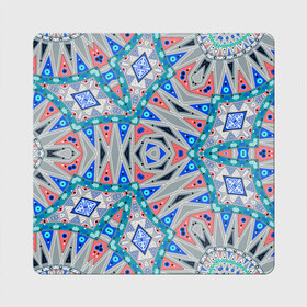 Магнит виниловый Квадрат с принтом Серо-синий абстрактный узор  , полимерный материал с магнитным слоем | размер 9*9 см, закругленные углы | Тематика изображения на принте: абстрактный | асимметричный | креативный | молодежный | серый | синий | современный