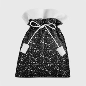 Подарочный 3D мешок с принтом Черно-белый спортивный узор  , 100% полиэстер | Размер: 29*39 см | Тематика изображения на принте: клюшка | лук | молодежный | монохромный | мяч | поло | ракетка | спортивный инвентарь | стрелы