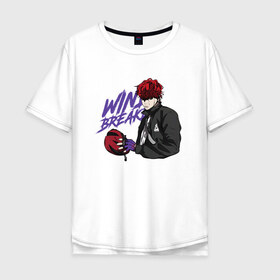 Мужская футболка хлопок Oversize с принтом Vinny Hong , 100% хлопок | свободный крой, круглый ворот, “спинка” длиннее передней части | anime | manhwa | vinny hong | windbreaker | аниме | ветролом | манга | манхва