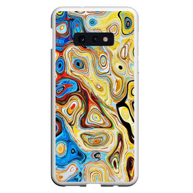 Чехол для Samsung S10E с принтом Психоделическое искусство  , Силикон | Область печати: задняя сторона чехла, без боковых панелей | абстракция | краски | лицо | психоделическое искусство | пятна | пятна на воде | текстуры