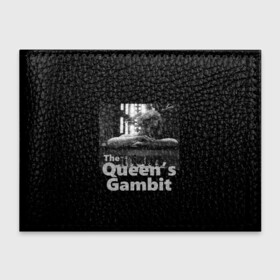 Обложка для студенческого билета с принтом Sad Queen , натуральная кожа | Размер: 11*8 см; Печать на всей внешней стороне | chess | serial | the queens gambit | аня тейлор джой | сериал | сериалы | ход королевы | шахматы | элизабет хармон