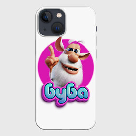 Чехол для iPhone 13 mini с принтом БУБА | BOOBA ,  |  | booba | buba | буба | бубба | домовой | мультфильм