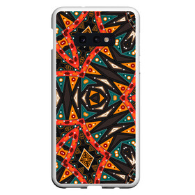 Чехол для Samsung S10E с принтом Абстрактный арабский узор  , Силикон | Область печати: задняя сторона чехла, без боковых панелей | Тематика изображения на принте: абстрактный | арабский | восточный | геометрические фигуры | заплатки | коричневый | оранжевый | орнамент | пэчворк | современный