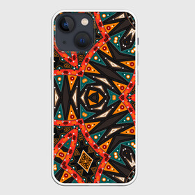 Чехол для iPhone 13 mini с принтом Абстрактный арабский узор ,  |  | абстрактный | арабский | восточный | геометрические фигуры | заплатки | коричневый | оранжевый | орнамент | пэчворк | современный