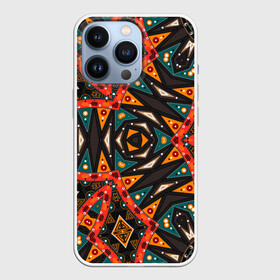 Чехол для iPhone 13 Pro с принтом Абстрактный арабский узор ,  |  | абстрактный | арабский | восточный | геометрические фигуры | заплатки | коричневый | оранжевый | орнамент | пэчворк | современный