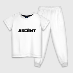 Детская пижама хлопок с принтом The Ascent , 100% хлопок |  брюки и футболка прямого кроя, без карманов, на брюках мягкая резинка на поясе и по низу штанин
 | ascent | games | rpg | xbox | иллюстрация | киберпанк