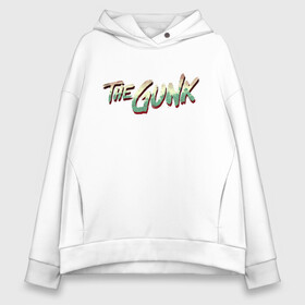 Женское худи Oversize хлопок с принтом The Gunk , френч-терри — 70% хлопок, 30% полиэстер. Мягкий теплый начес внутри —100% хлопок | боковые карманы, эластичные манжеты и нижняя кромка, капюшон на магнитной кнопке | gamers | games | gunk | xbox | иллюстрация