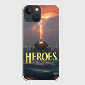 Чехол для iPhone 13 mini с принтом Heroes of Might and Magic | HoM (Z) ,  |  | Тематика изображения на принте: heroes | heroes of might and magic | hom | oldskull | герои | герои меча | герои меча и магии | олдскулл