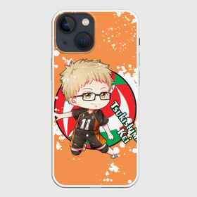 Чехол для iPhone 13 mini с принтом Tsukishima Kei | Haikyu | Волейбол (Z) ,  |  | haikuu | haikyu | haikyuu | tsukishima | tsukishima kei | волейбол | спортивная манга | хайку | хайкю