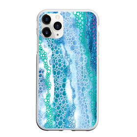 Чехол для iPhone 11 Pro матовый с принтом Водопад красочной пены , Силикон |  | абстракция | акварель | вода | водопад | водопад красочной пены | круги | кругляшки | пена | пузыри | пузырь | узор
