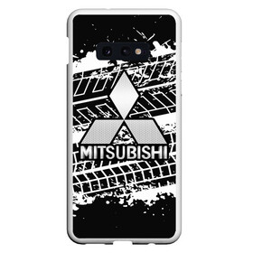 Чехол для Samsung S10E с принтом MITSUBISHI СЛЕДЫ ШИН , Силикон | Область печати: задняя сторона чехла, без боковых панелей | mitsubishi | авто | автомобиль | лого | логотип | митсубиси | митсубиши | текстура