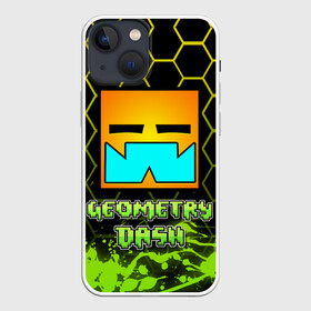 Чехол для iPhone 13 mini с принтом Geometry Dash (Классика) ,  |  | dash | geometry | geometry dash | геометри десш | квадрат | мобильная игра | шеометри даш