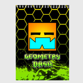 Скетчбук с принтом Geometry Dash (Классика) , 100% бумага
 | 48 листов, плотность листов — 100 г/м2, плотность картонной обложки — 250 г/м2. Листы скреплены сверху удобной пружинной спиралью | dash | geometry | geometry dash | геометри десш | квадрат | мобильная игра | шеометри даш