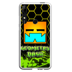 Чехол для Honor P Smart Z с принтом Geometry Dash (Классика) , Силикон | Область печати: задняя сторона чехла, без боковых панелей | dash | geometry | geometry dash | геометри десш | квадрат | мобильная игра | шеометри даш