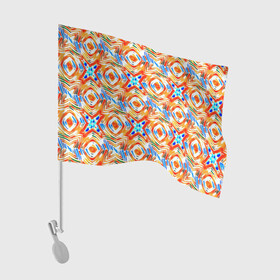Флаг для автомобиля с принтом Летний абстрактный узор  , 100% полиэстер | Размер: 30*21 см | абстрактный | детский | желтый | красочный узор | креативный | летний | пляжный | солнечный
