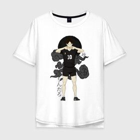 Мужская футболка хлопок Oversize с принтом РИНТАРО СУНА / SUNA RINTARO , 100% хлопок | свободный крой, круглый ворот, “спинка” длиннее передней части | anime | haikyu | inarizaki. | manga | suna rintaro | аниме | волейбол | герой | инаризаки | манга | персонаж | ринтаро суна