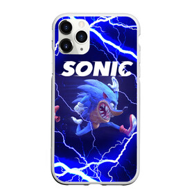 Чехол для iPhone 11 Pro Max матовый с принтом SONIC | СОНИК (Z) , Силикон |  | blaze the cat | hedgehog | sega | silver | sonic | speed sonic | быстрый ёж | ёж соник | метал соник | сега | сильвер | синий ёж | соник