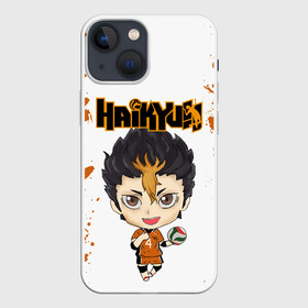 Чехол для iPhone 13 mini с принтом Юу Нишиноя | Nishinoya Yu (Z) ,  |  | haikuu | haikyu | haikyuu | nishinoya yu | волейбол | нишиноя | спортивная манга | хайку | хайкю | юу нишиноя