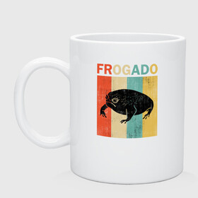 Кружка керамическая с принтом Дождевая жаба Frog + Avocado , керамика | объем — 330 мл, диаметр — 80 мм. Принт наносится на бока кружки, можно сделать два разных изображения | Тематика изображения на принте: avocado | breviceps fuscus | english | frog | авокадо | амфибия | африка | африканская дождевая лягушка | винтаж | винтажный дизайн | дождевая жаба | жаба | иллюстрация | иностранный | лягушка | надпись | по английски