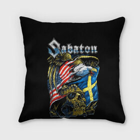 Подушка 3D с принтом Sabaton , наволочка – 100% полиэстер, наполнитель – холлофайбер (легкий наполнитель, не вызывает аллергию). | состоит из подушки и наволочки. Наволочка на молнии, легко снимается для стирки | heavy metal | heroes | sabaton | the great war | the last stand | группы | метал | музыка | сабатон | хэви метал