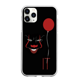 Чехол для iPhone 11 Pro Max матовый с принтом Pennywise it , Силикон |  | Тематика изображения на принте: it | pennywise | клоун | красный шарик | оно | пеннивайз