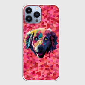Чехол для iPhone 13 Pro Max с принтом Радужный пёсель ,  |  | animal | dog | звери | пёс | пёсель | радужный | собака | собакен