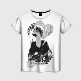Женская футболка 3D с принтом Free love , 100% полиэфир ( синтетическое хлопкоподобное полотно) | прямой крой, круглый вырез горловины, длина до линии бедер | земфира | любовь | музыка | музыканты | песни о любви