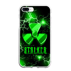 Чехол для iPhone 7Plus/8 Plus матовый с принтом S.T.A.L.K.E.R.  NEON МОЛНИЯ , Силикон | Область печати: задняя сторона чехла, без боковых панелей | Тематика изображения на принте: game | stalker | stalker 2 | зона | игра | неон | радиация | сталкер | сталкер 2 | чернобыль