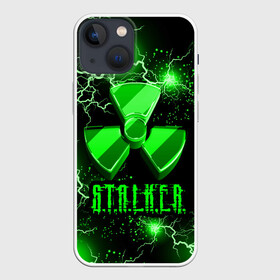Чехол для iPhone 13 mini с принтом S.T.A.L.K.E.R.  NEON МОЛНИЯ ,  |  | game | stalker | stalker 2 | зона | игра | неон | радиация | сталкер | сталкер 2 | чернобыль
