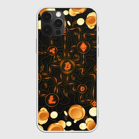 Чехол для iPhone 12 Pro Max с принтом Криптовалюта | Crypto (Z) , Силикон |  | Тематика изображения на принте: binance coin | bitcoin | blockchain | btc | cardano | crypto | ethereum | litecoin | polkadot | tether | xrp | биткоин | блокчейн | валюта | деньги | криптовалюта | майнер | майнинг | цифровая валюта | цифровое золото | эфир