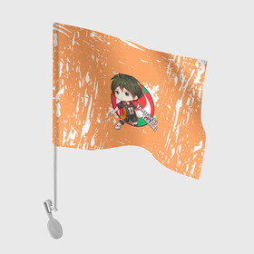 Флаг для автомобиля с принтом Yamaguchi Tadashi | Haikyu | Волейбол (Z) , 100% полиэстер | Размер: 30*21 см | haikuu | haikyu | haikyuu | yamaguchi tadashi | волейбол | спортивная манга | хайку | хайкю