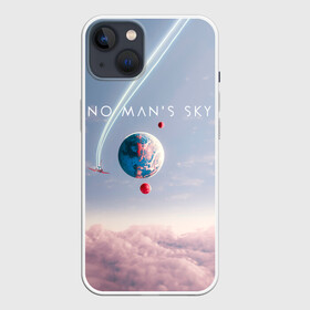 Чехол для iPhone 13 с принтом No mans sky ,  |  | game | games | no mans sky | no men sky | space | выжывалка | игра | игры | космические корабли | космический корабль | космос | ноу менс скай | планеты | путешествие | путешествия