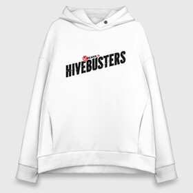 Женское худи Oversize хлопок с принтом Hivebusters , френч-терри — 70% хлопок, 30% полиэстер. Мягкий теплый начес внутри —100% хлопок | боковые карманы, эластичные манжеты и нижняя кромка, капюшон на магнитной кнопке | game studios | games | gears | hivebusters | xbox | иллюстрация