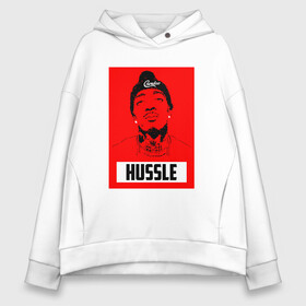 Женское худи Oversize хлопок с принтом Red Hussle , френч-терри — 70% хлопок, 30% полиэстер. Мягкий теплый начес внутри —100% хлопок | боковые карманы, эластичные манжеты и нижняя кромка, капюшон на магнитной кнопке | Тематика изображения на принте: coast | hip hop | hussle | los angeles | new school | nipsey | rap | rapper | rip | tmc | victory lap | west | диджей | лос анджелес | микрофон | музыка | нипси | рэп | рэпер | сша | хассл | хип хоп