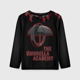 Детский лонгслив 3D с принтом The Umbrella Academy | Академи , 100% полиэстер | длинные рукава, круглый вырез горловины, полуприлегающий силуэт
 | dark horse comics | the umbrella academy | umbrella | академия амбрелла | комикс | комильфо