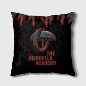 Подушка 3D с принтом The Umbrella Academy | Академи , наволочка – 100% полиэстер, наполнитель – холлофайбер (легкий наполнитель, не вызывает аллергию). | состоит из подушки и наволочки. Наволочка на молнии, легко снимается для стирки | Тематика изображения на принте: dark horse comics | the umbrella academy | umbrella | академия амбрелла | комикс | комильфо