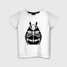 Детская футболка хлопок с принтом Totoro Skeletor , 100% хлопок | круглый вырез горловины, полуприлегающий силуэт, длина до линии бедер | ghibli | japan | nature | neigbor | neighbour | totoro | анимация | аниме | гибли | друг | животные | лес | милый | мир | миядзаки | мой сосед тоторо | мульт | мультфильм | природа | скелет | сосед | тоторо | хаяо | хранитель