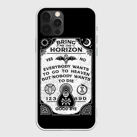 Чехол для iPhone 12 Pro с принтом Bring Me the Horizon Уиджи , силикон | область печати: задняя сторона чехла, без боковых панелей | bmth | bring me the horizon | horizon | группы | доска уиджи | музыка | рок