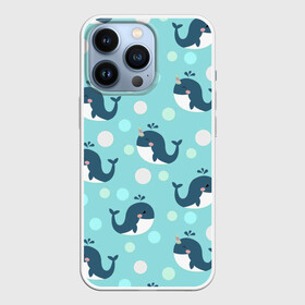 Чехол для iPhone 13 Pro с принтом Единорогие киты ,  |  | арт | дельфин | дельфины | единороги | единорожки | кит | киты | море | моря | океан | океаны | под водой | рисунок