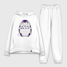 Женский костюм хлопок Oversize с принтом Totoro Frieza ,  |  | dragon ball | frieza | ghibli | japan | nature | neigbor | totoro | анимация | аниме | гибли | друг | животные | лес | манга | милый | миядзаки | мой сосед тоторо | мульт | мультфильм | природа | сосед | торияма | тоторо | фриза