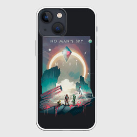 Чехол для iPhone 13 mini с принтом NMS Next ,  |  | game | games | no mans sky | no men sky | space | выжывалка | игра | игры | космические корабли | космический корабль | космос | ноу менс скай | планеты | путешествие | путешествия