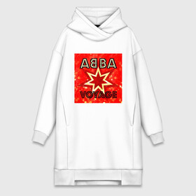 Платье-худи хлопок с принтом ABBA новый альбом Voyage ,  |  | Тематика изображения на принте: abba | voyage | абба | альбом | возвращение | группа | музыка | поп | премьера