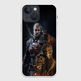 Чехол для iPhone 13 mini с принтом Witcher III ,  |  | geralt | the witcher | wild hunt | witcher 3 | ведьмак | ведьмак 3 | геральт | дикая охота