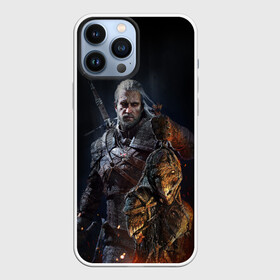 Чехол для iPhone 13 Pro Max с принтом Witcher III ,  |  | Тематика изображения на принте: geralt | the witcher | wild hunt | witcher 3 | ведьмак | ведьмак 3 | геральт | дикая охота