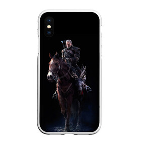 Чехол для iPhone XS Max матовый с принтом Geralt , Силикон | Область печати: задняя сторона чехла, без боковых панелей | geralt | plotka | the witcher | wild hunt | witcher 3 | ведьмак | ведьмак 3 | геральт | дикая охота | плотва