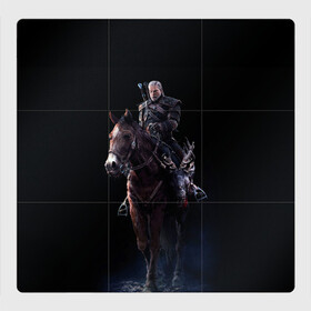 Магнитный плакат 3Х3 с принтом Geralt , Полимерный материал с магнитным слоем | 9 деталей размером 9*9 см | geralt | plotka | the witcher | wild hunt | witcher 3 | ведьмак | ведьмак 3 | геральт | дикая охота | плотва