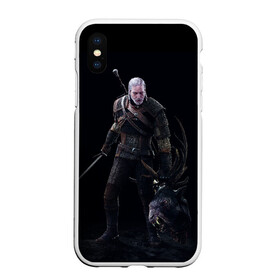 Чехол для iPhone XS Max матовый с принтом The Witcher , Силикон | Область печати: задняя сторона чехла, без боковых панелей | geralt | the witcher | wild hunt | witcher 3 | ведьмак | ведьмак 3 | геральт | дикая охота