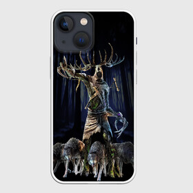 Чехол для iPhone 13 mini с принтом Leszy ,  |  | leshy | leszy | the witcher | wild hunt | witcher 3 | ведьмак | ведьмак 3 | волки | дикая охота | леший