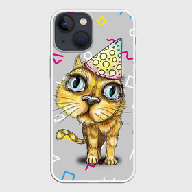 Чехол для iPhone 13 mini с принтом Котик ,  |  | геометрия | глаза | день рождения | именинник | кот | котик